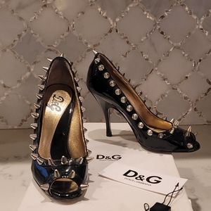 DOLCE & GABANNA "vintage" studded spike heel